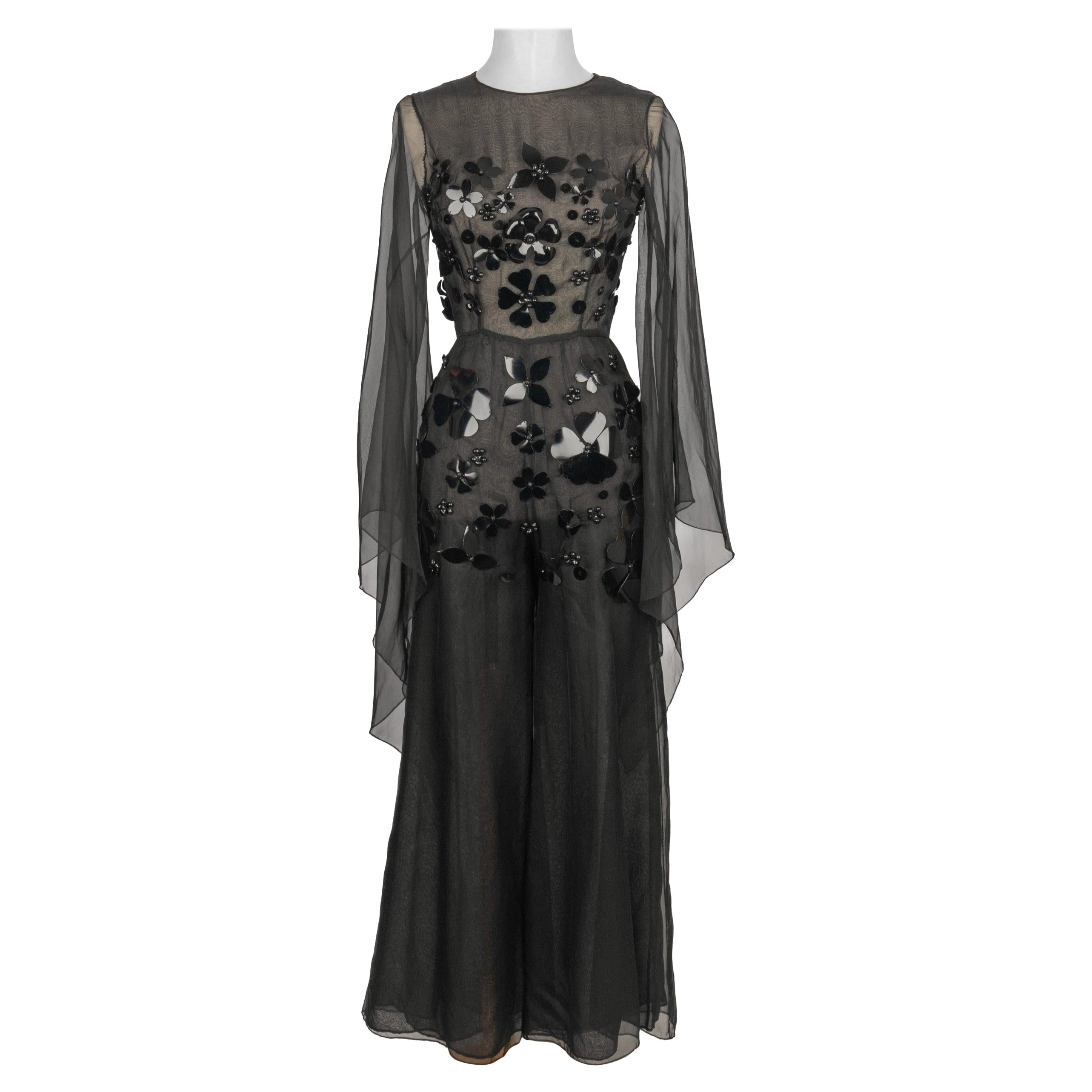 Christian Dior Jumpsuit Haute Couture, 1969 For Sale