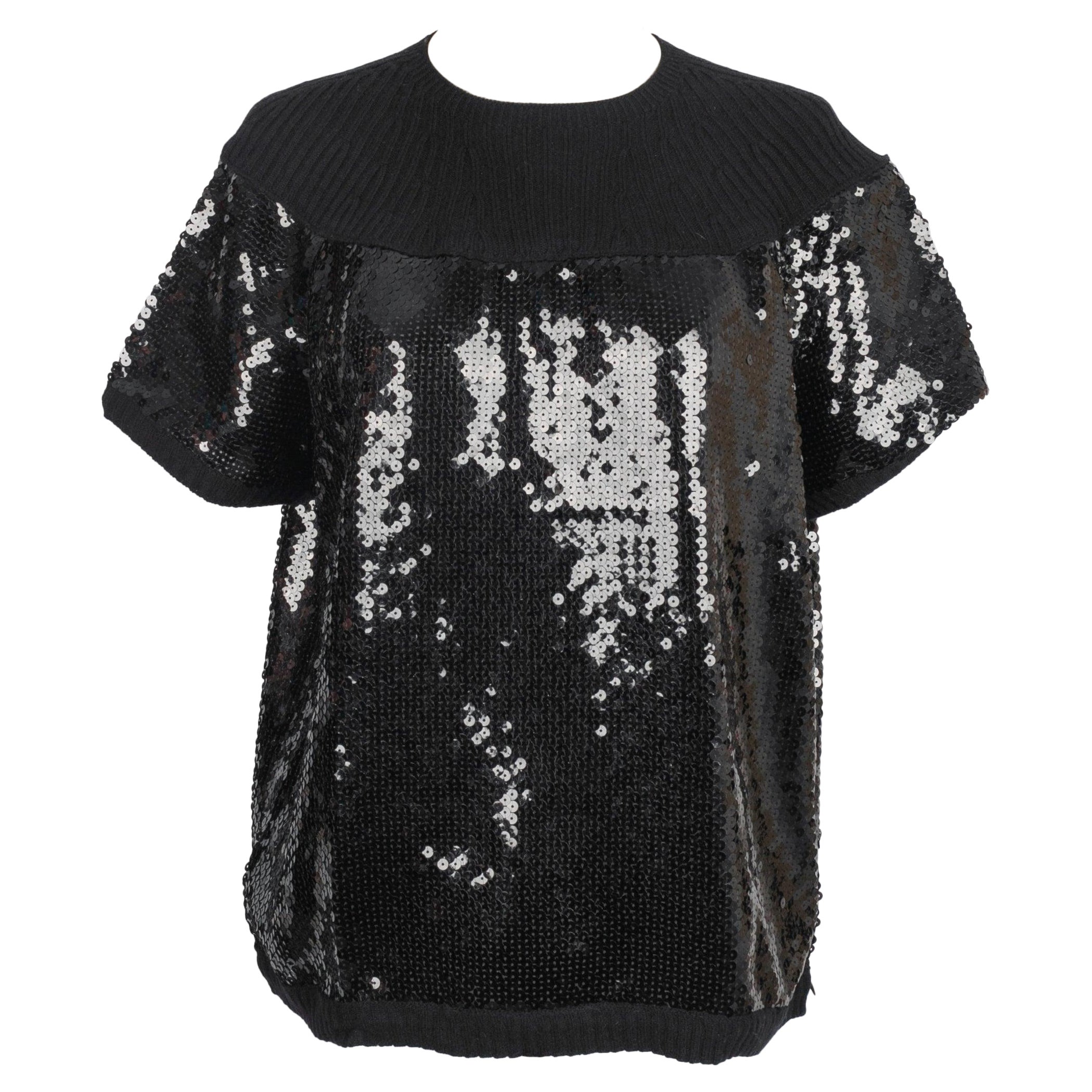 Top in cashmere nero Chanel, 2008