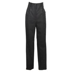 Chanel Striped Flannel Trousers