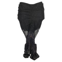 Gonna in pizzo nero Christian Dior, 2003