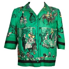 Hermès Silk Blouse Top