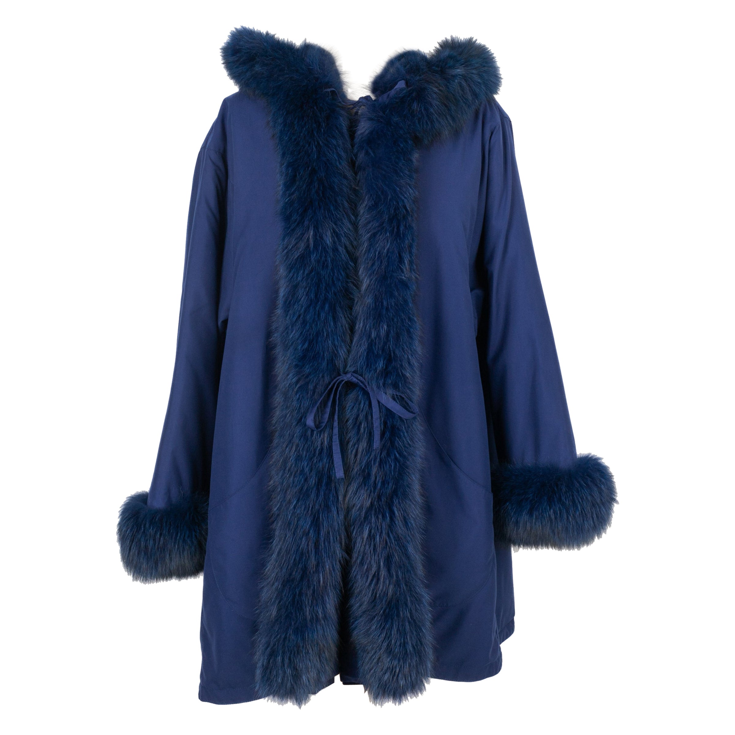 Nina Ricci Fleece-lined Mid-length Fur Coat For Sale