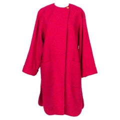 Vintage Louis Feraud Blended Mohair and Wool Coat