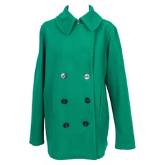 Abrigo de lana verde Ralph Lauren