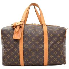 Vintage Louis Vuitton Sac Souple 35 Monogram Canvas Duffle Hand Bag