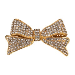 Chanel Golden Metal 'Bow' Brooch Haute Couture
