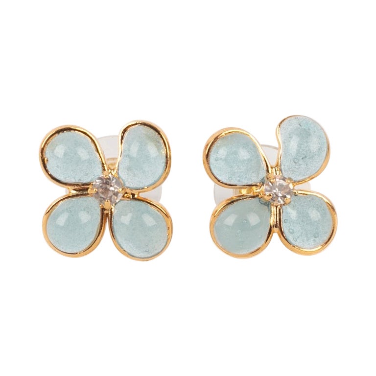 Augustine Golden Metal Earrings