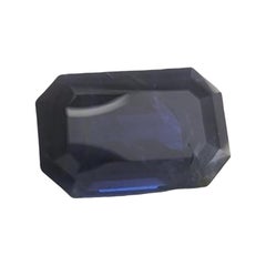 2.4ct Rectangular Cut Natural Dark Blue Sapphire Gemstone (Saphir bleu foncé naturel)