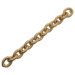 Collezione Monte Napoleone Gold Vermeil Sterling Bold Marine Link Bracelet 7
