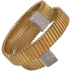Collezione Monte Napoleone Faux Diamond Gold Vermeil Sterling Roma Bracelet 11
