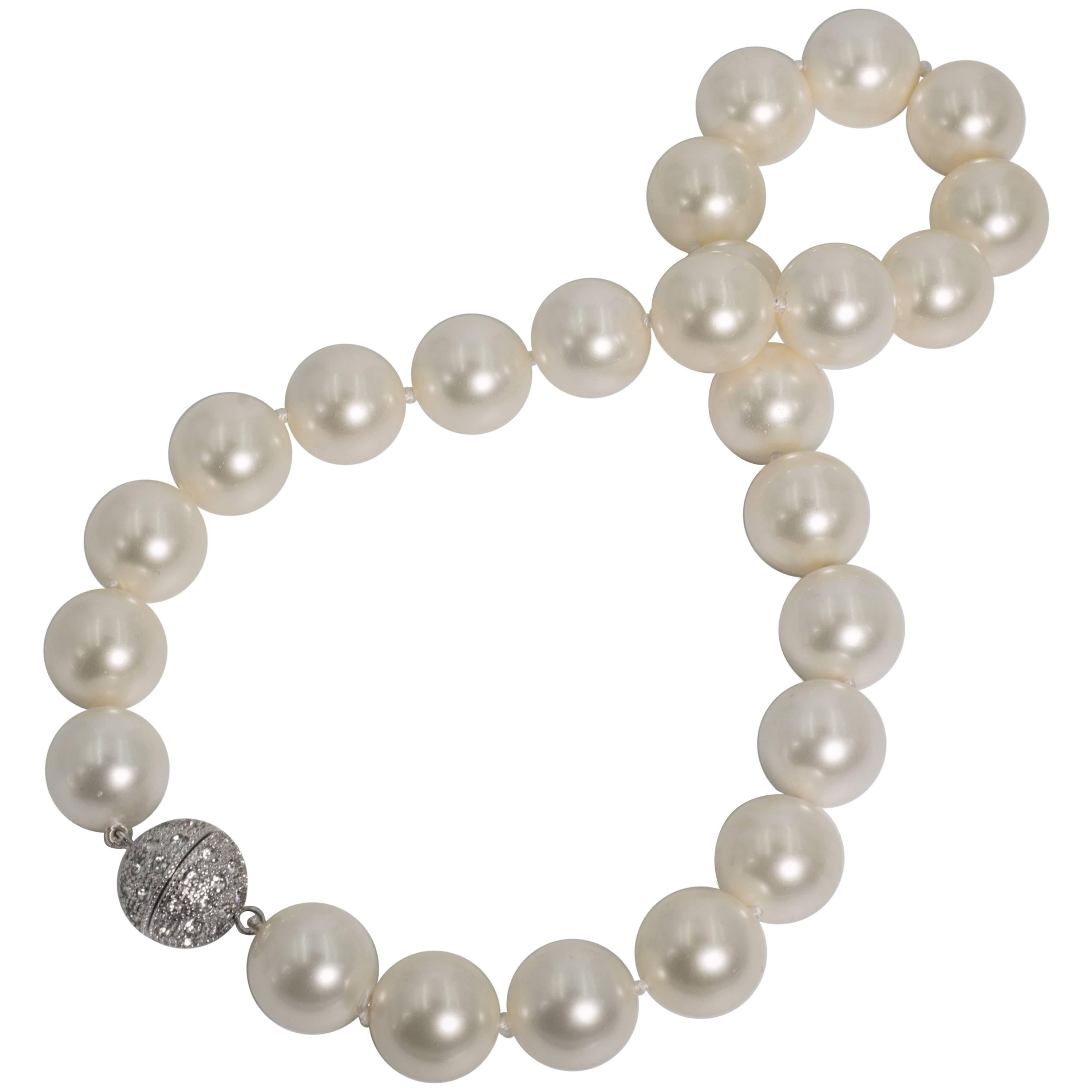 For Day And Night Faux 16mm South Sea Pearl Necklace