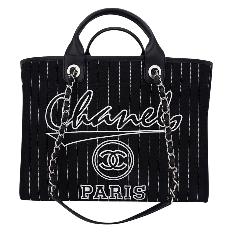 Chanel 2023 Deauville Large Shopping Tote Bag For Sale