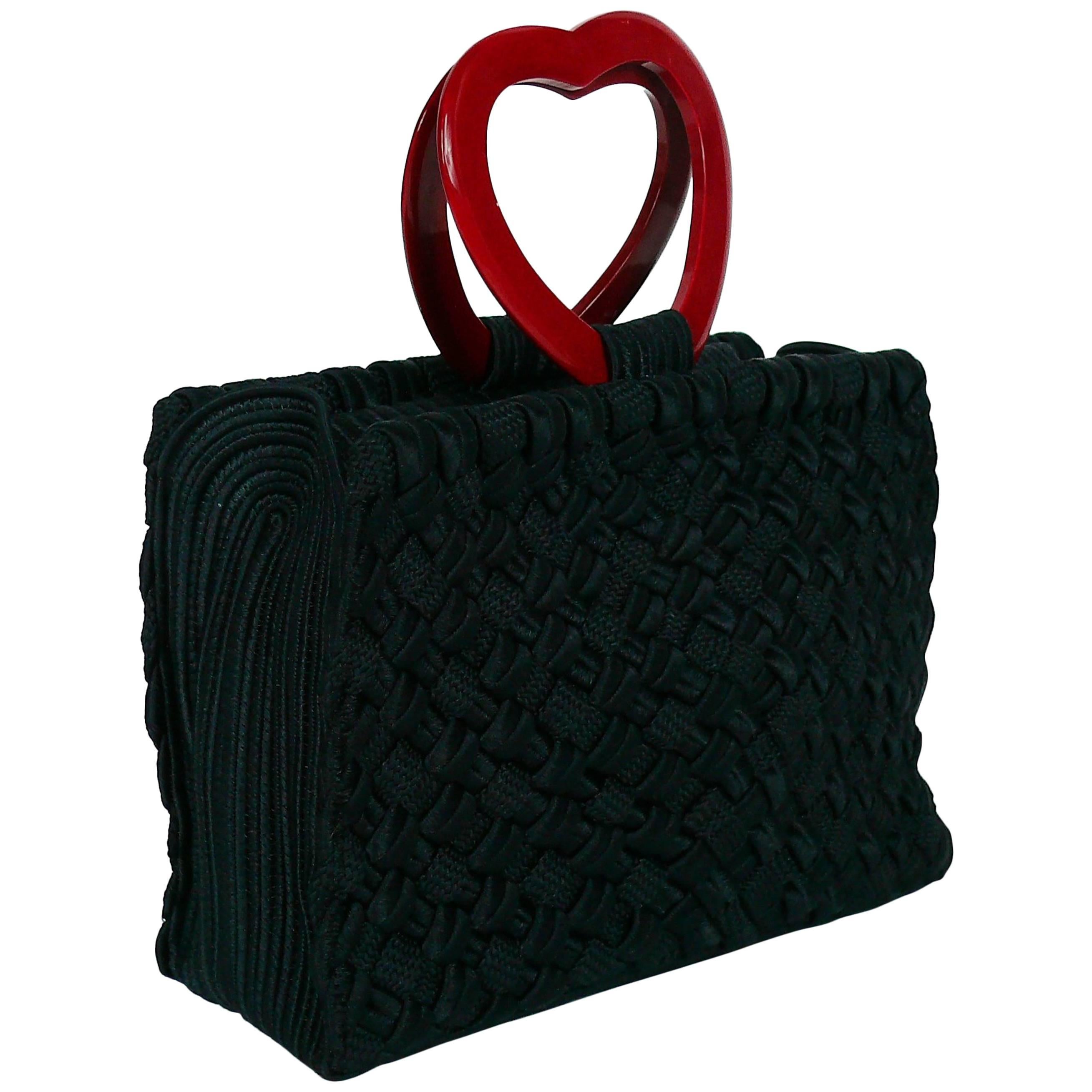 Yves Saint Laurent YSL Vintage "In Love Again" Heart Handle Bag