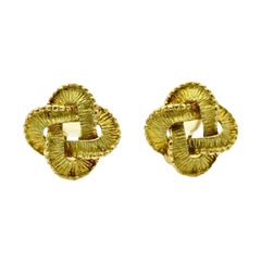 Vintage Tiffany & Co. Celtic Knot Gold Earrings