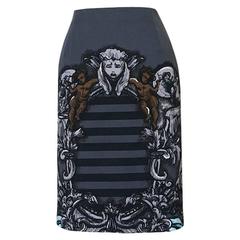 S/S 2011 Runway Prada Cherubs and Stripes Skirt 2