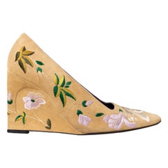 Fendi Vintage Embroidered Wedge Heels - '00s