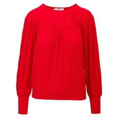 Valentino Studio Pleated Knit Top - '80s