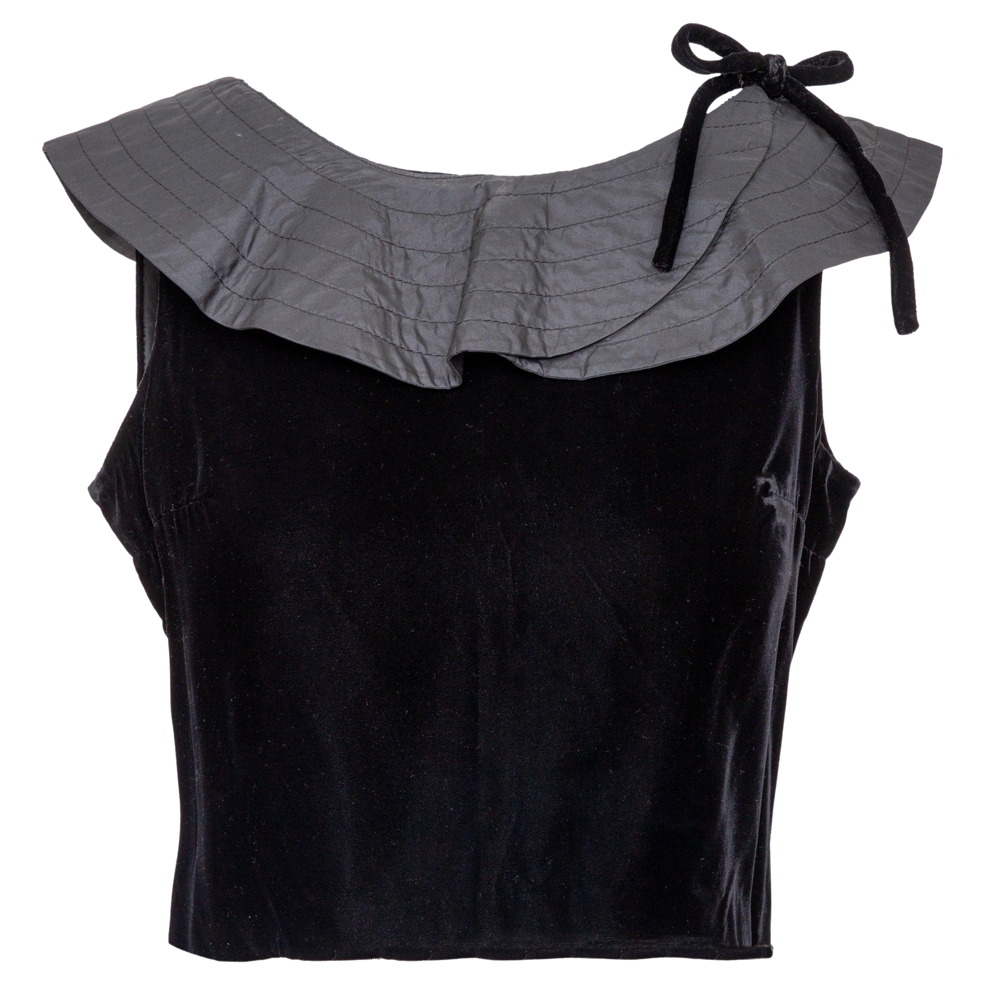 Top in velluto Collection'S - Anni '90 in vendita