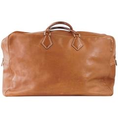 HERMES Plume 60 Bag Coveted Barenia Brass Hardware Vintage 2