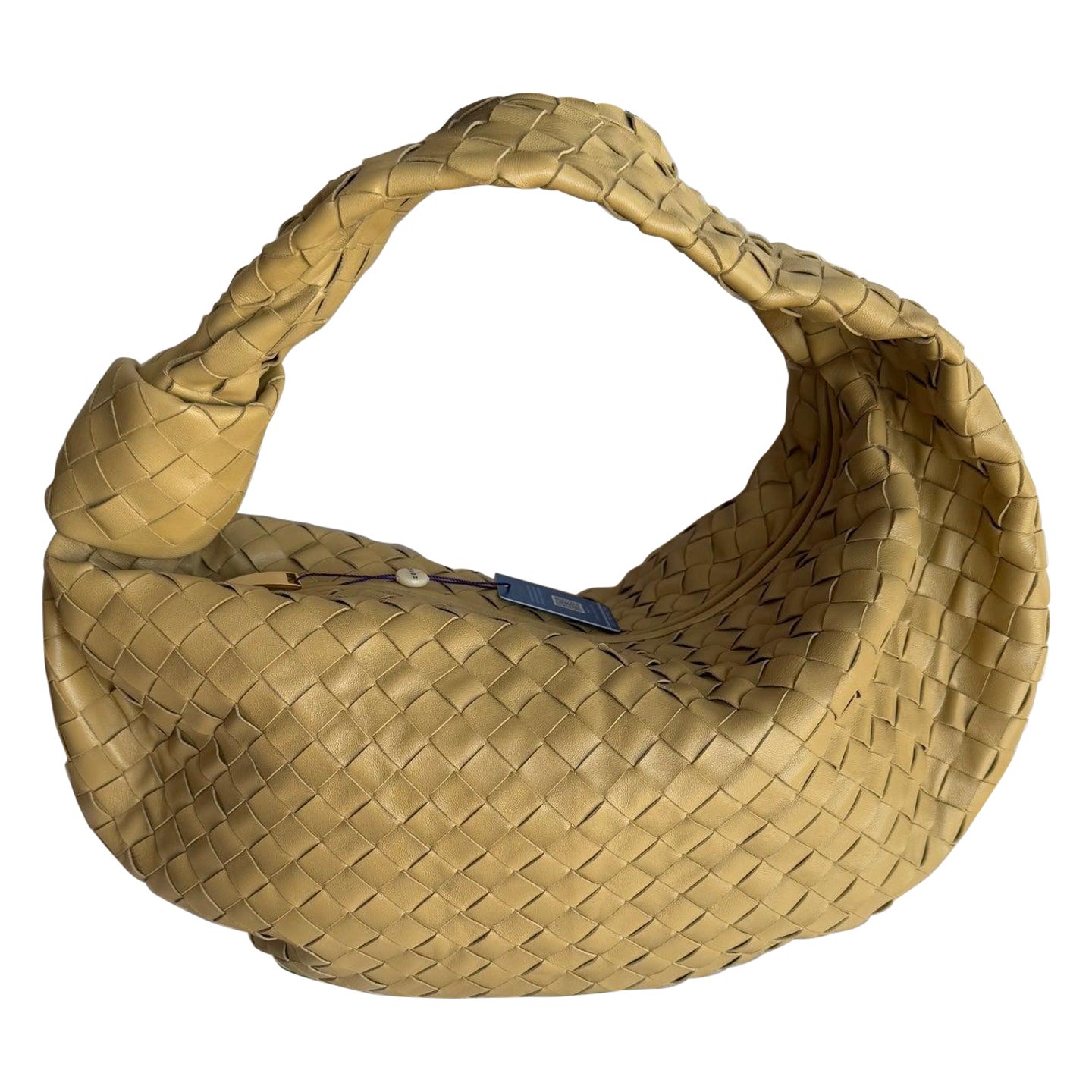 Bottega Veneta Jodie Small Lambskin Leather Tapioca Soft Yellow 36cm For Sale