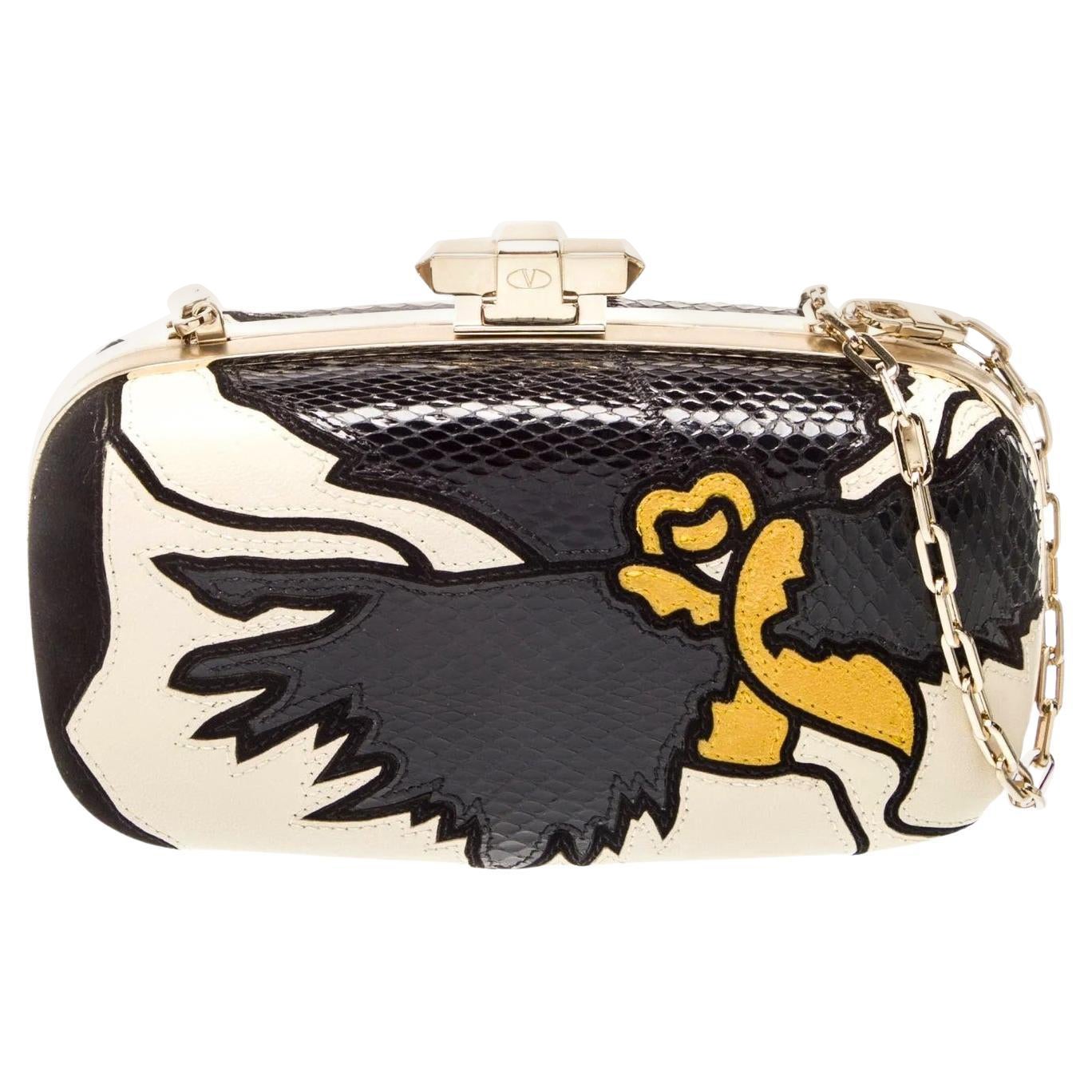 New With Tags Valentino Fall 2018 Python Evening Bag Minaudière $2975