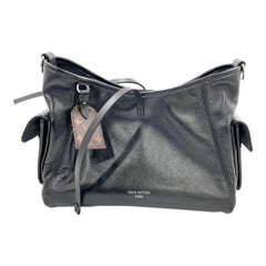 Louis Vuitton CarryAll Cargo Vibe PM Small Lambskin Leather So Black Shoulder Ba