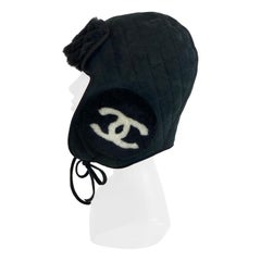 Chahel aviator hat in lambskin and lamb sharling