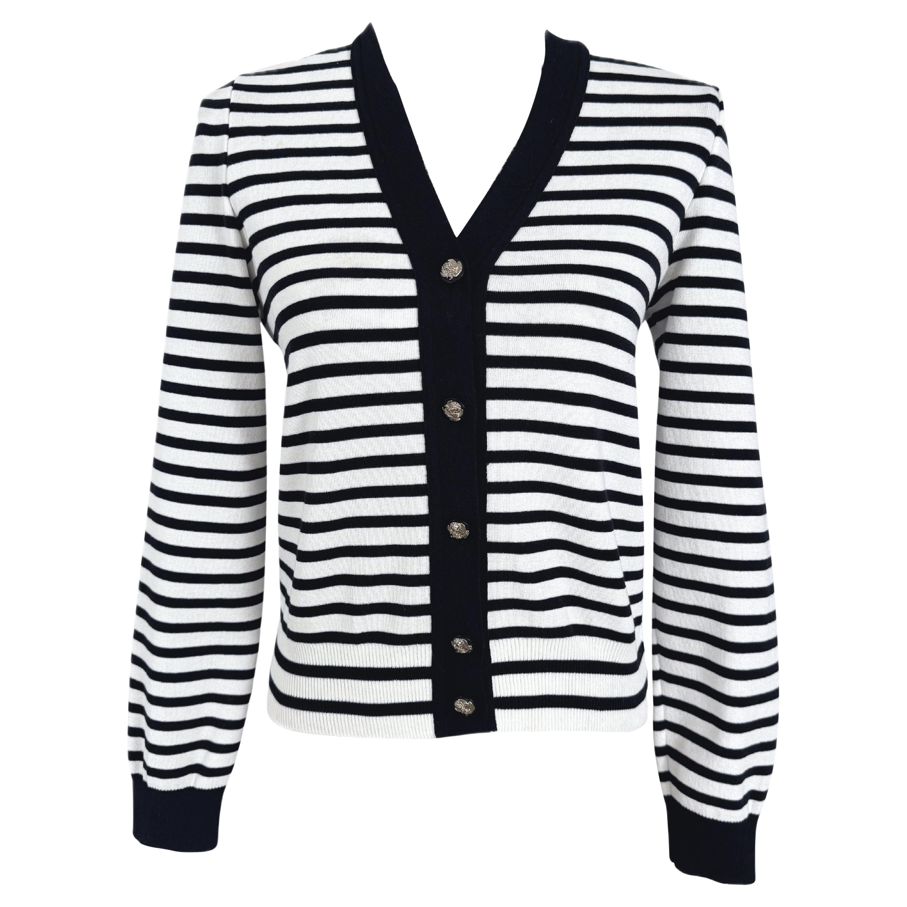 Chanel Seltene Paris / Venedig Maritime Strickjacke 38 FR im Angebot