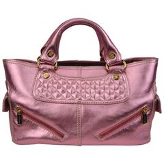 Sold at Auction: Celine Pink Ostrich Leather Boogie Bag