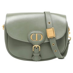Bolso Bobby Mediano de Piel Verde Dior