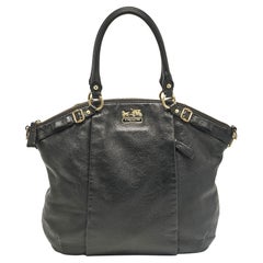 Coach Black Leather Sophia Madison Tote