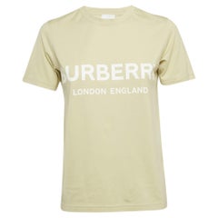 Burberry Greene & Greene Greene - T-shirt en jersey à col ras du cou imprimé du logo S