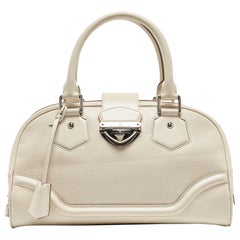 Louis Vuitton Ivory Epi Leather Montaigne GM Bag
