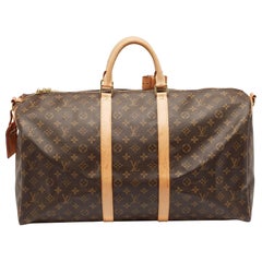 Louis Vuitton Monogram Canvas Keepall Bandouliere 55 Bag