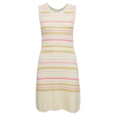 Chanel Multicolor Lurex Knit Sleeveless Mini Dress M