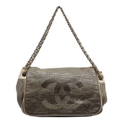 Chanel Gold Ombre Perforated Leather Hollywood Accordion Flap Bag