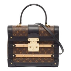 Louis Vuitton Schwarz Monogramm Canvas Trianon Top Handle Tasche