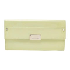 Jimmy Choo Green Patent Leather Reese Clutch