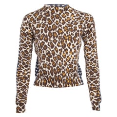 Stella McCartney Mehrfarbig Bedrucktes Hochgeschlossenes Stricktop S