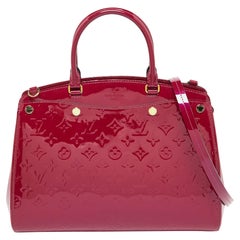 Louis Vuitton Griotte Monogram Vernis Brea MM NM Bag