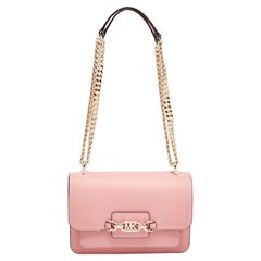 Michael Kors grand sac porté épaule en cuir rose