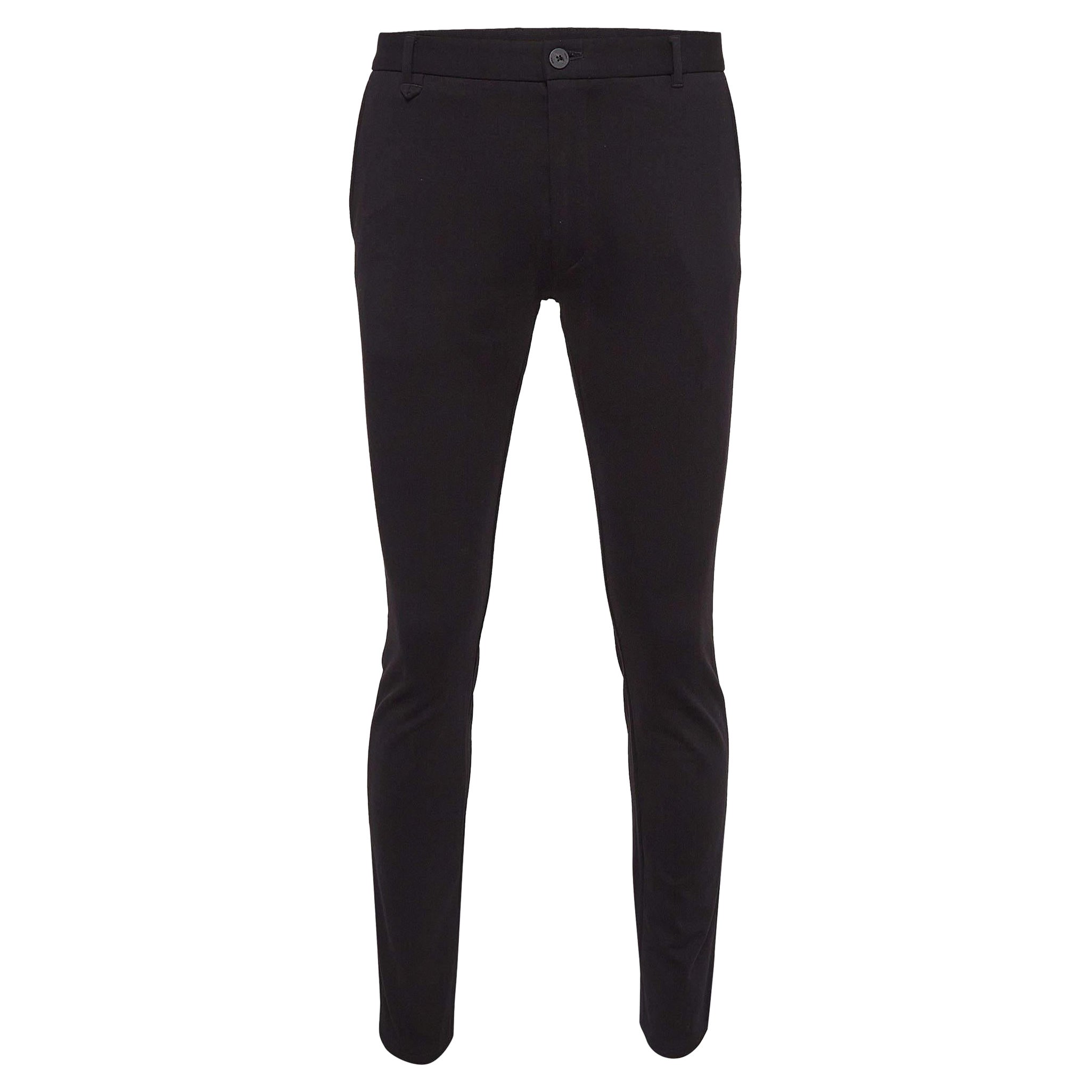 Hugo Boss Black Stretch Crepe Formal Trousers L For Sale