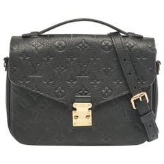 Louis Vuitton Black Monogram Empreinte Pochette Metis Shoulder Bag