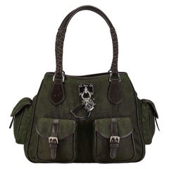 Dior Bronze Canvas Diorrissimo Multi Pocket Handbag