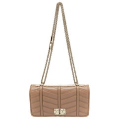 Valentino Beige Leather Rockstud Shoulder Bag
