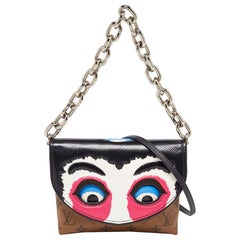 Louis Vuitton Monogram Reverse Canvas Epi Kabuki Masks Pochette Bag