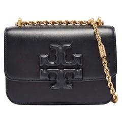 Tory Burch Black Leather Small Eleanor Shoulder Bag