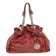 Dior Red Patent Patent Leather Le Trente Tote