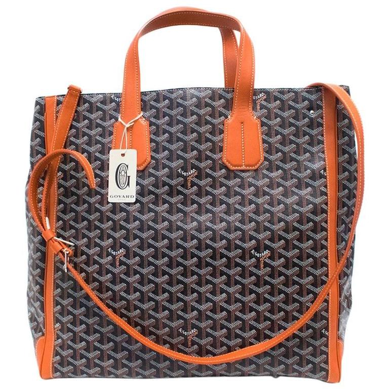 Goyard Grey Goyardine Canvas Sac Voltaire For Sale at 1stDibs