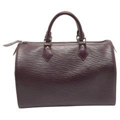 Louis Vuitton Cassis Epi Leather Speedy 30 Bag